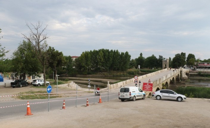 Edirne’de tarihi Tunca Köprüsü restorasyona alındı