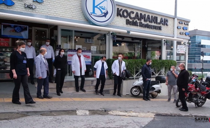Bursa’da sağlık çalışanlarına balık ikramı