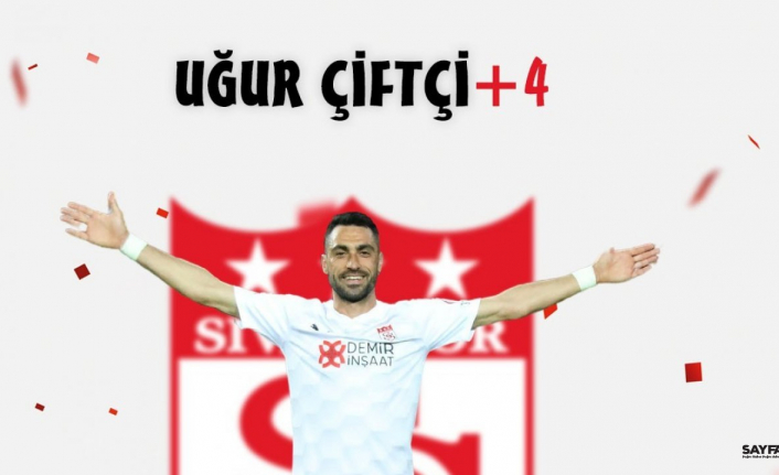 Sivasspor, Uğur Çiftçi’nin sözleşmesinin 4 yıl uzatıldığını açıkladı.