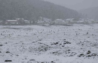 Bolu’da yoğun kar yağışı